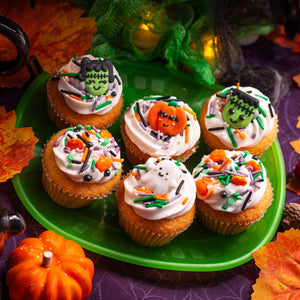 Cute Halloween Sugar Cake Decorations - 12Pk