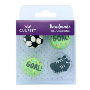 Football Hand Decorated Pipings -12PK