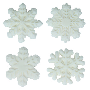 Christmas Edible Sugar Decorations - Let it Snow - 12 Pack