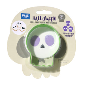 Halloween Cookie Cutter & Stencils - Skull