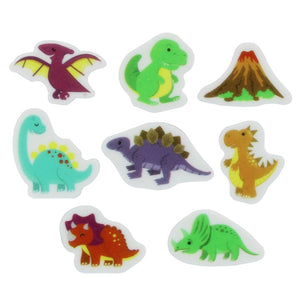 Dinosaur Sugar Cupcake Toppers - 16 Pack