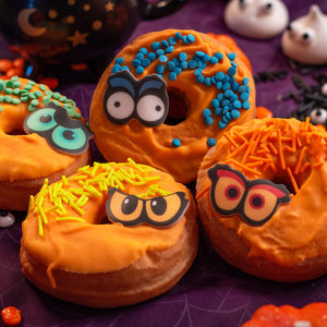 Assorted Spooky Eyes Sugar Decorations  - 18 pack