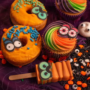 Assorted Spooky Eyes Sugar Decorations  - 18 pack