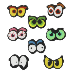 Assorted Spooky Eyes Sugar Decorations  - 18 pack