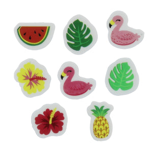 Tropical Theme Cake Decorations - 16 Pack