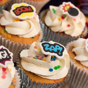 Superhero Cupcake Decorations - 16 Pack