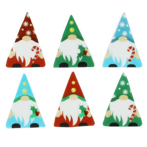 Christmas Gonk Sugar Cake Decorations - 12 Pack