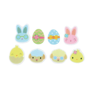 Cute Easter Sugar Cupcake Decorations - 16 Pack