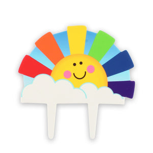 Sunshine Rainbow Cake Decoration Pic Topper