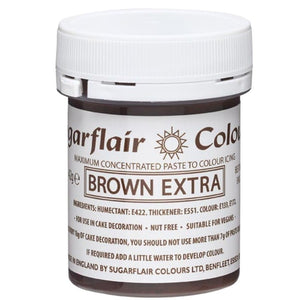 Sugarflair Paste Colours - Brown Extra (42g)