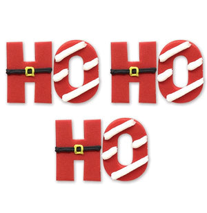 Ho Ho Ho Sugarcraft Cake Toppers - Pack of Six