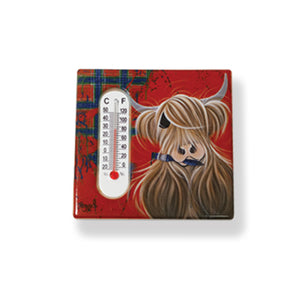 McMoos Tartan Paint Magnet/Thermometer