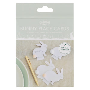 Easter Bunny Place Cards with Pom Pom Tails